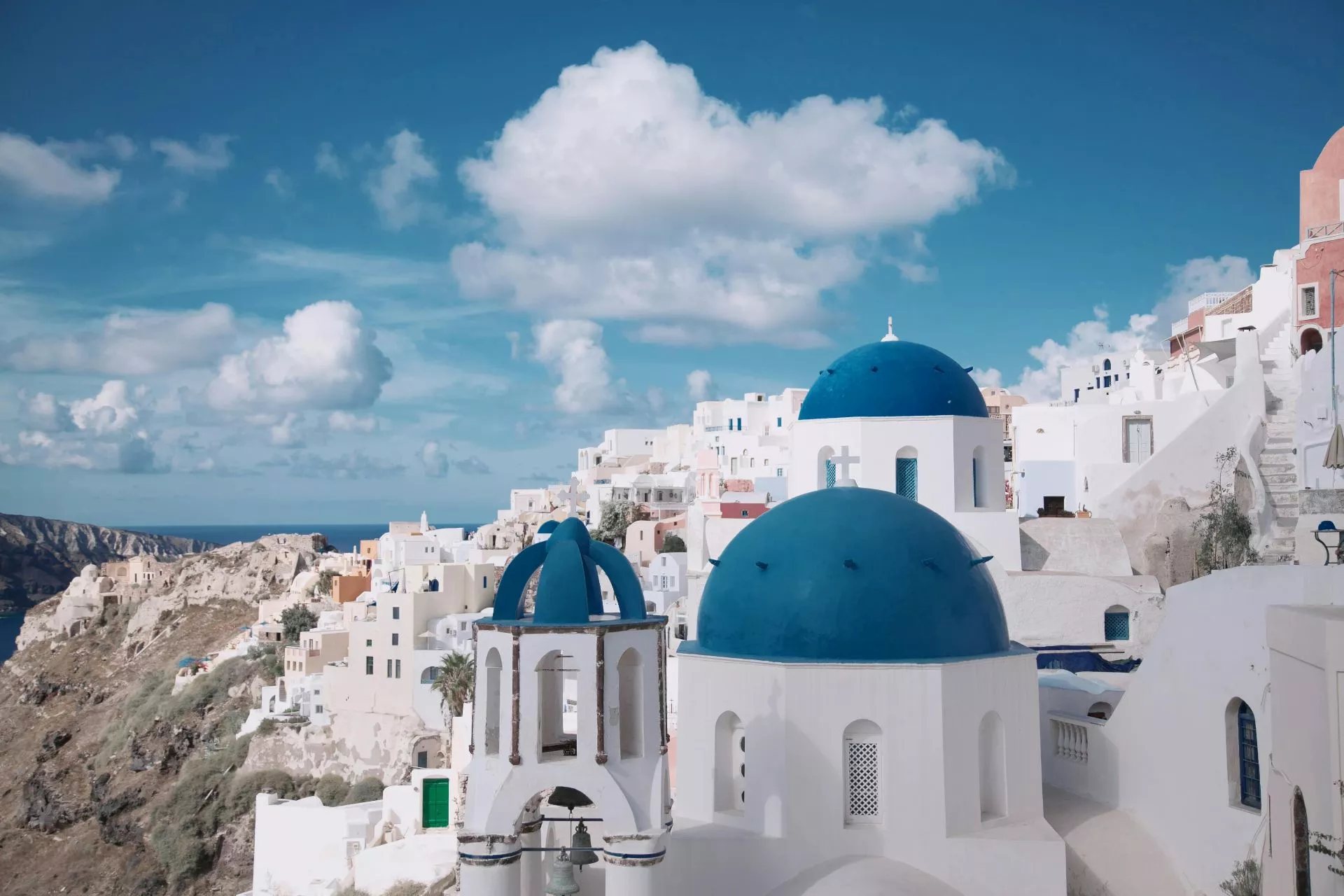 Greece, in white and blue