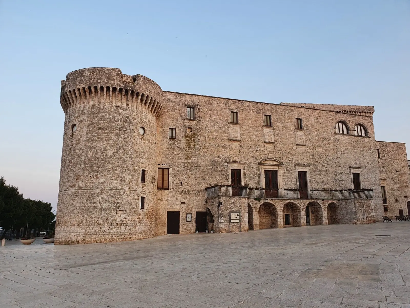 The hill town of Conversano and its Norman castle in Puglia