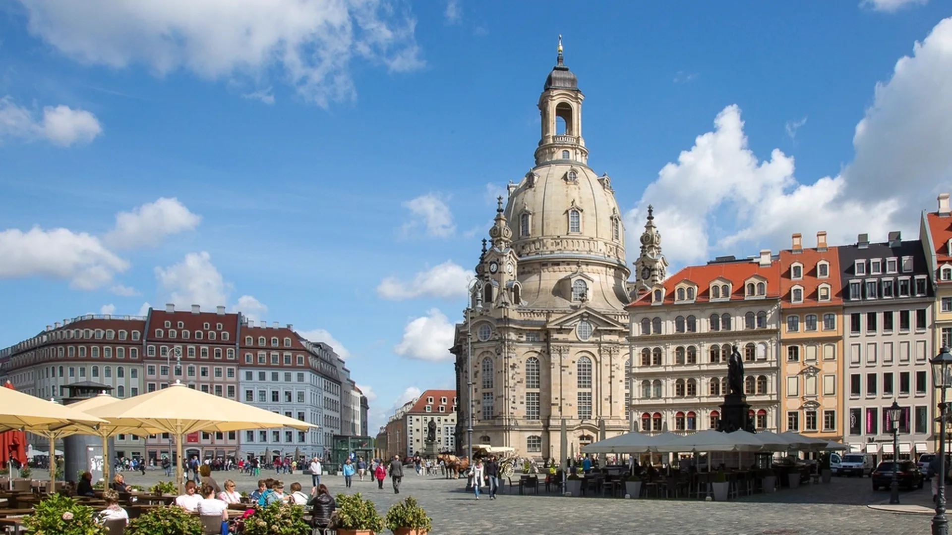 The Frauenkirche on the Neumarkt in Dresden, Germany